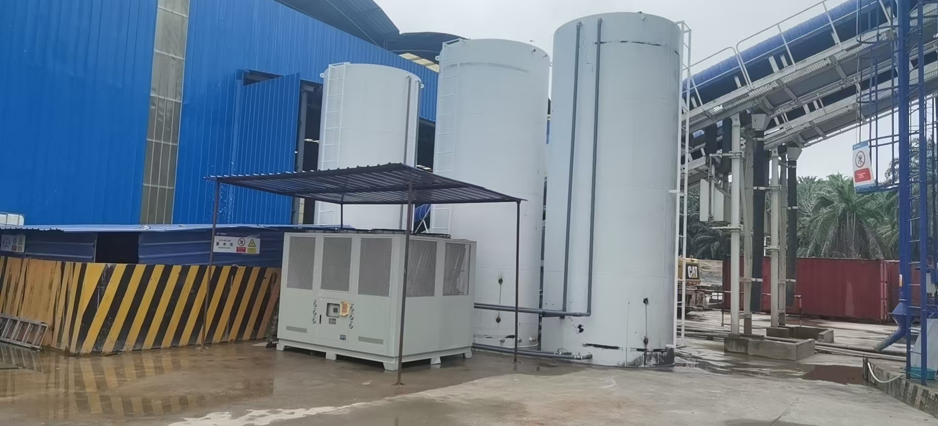 混泥土攪拌專(zhuān)用冷水機(jī)工程案例